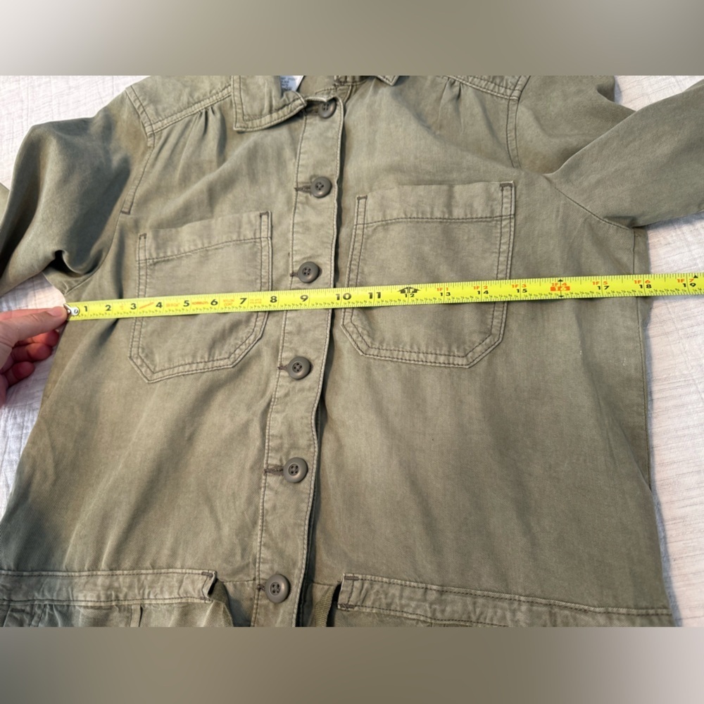 NEW American Eagle Long Sleeve Green Utility Romper Size 4 NWT - Picture 5 of 9